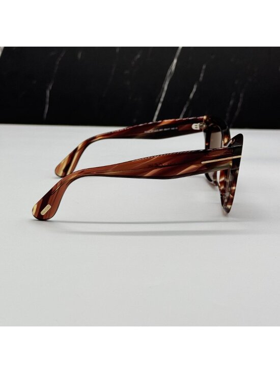 NEW TOM FORD ELVIRA TF1217 55T HAVANA/BROWN WOMEN CAT EYE SUNGLASSES FT1217